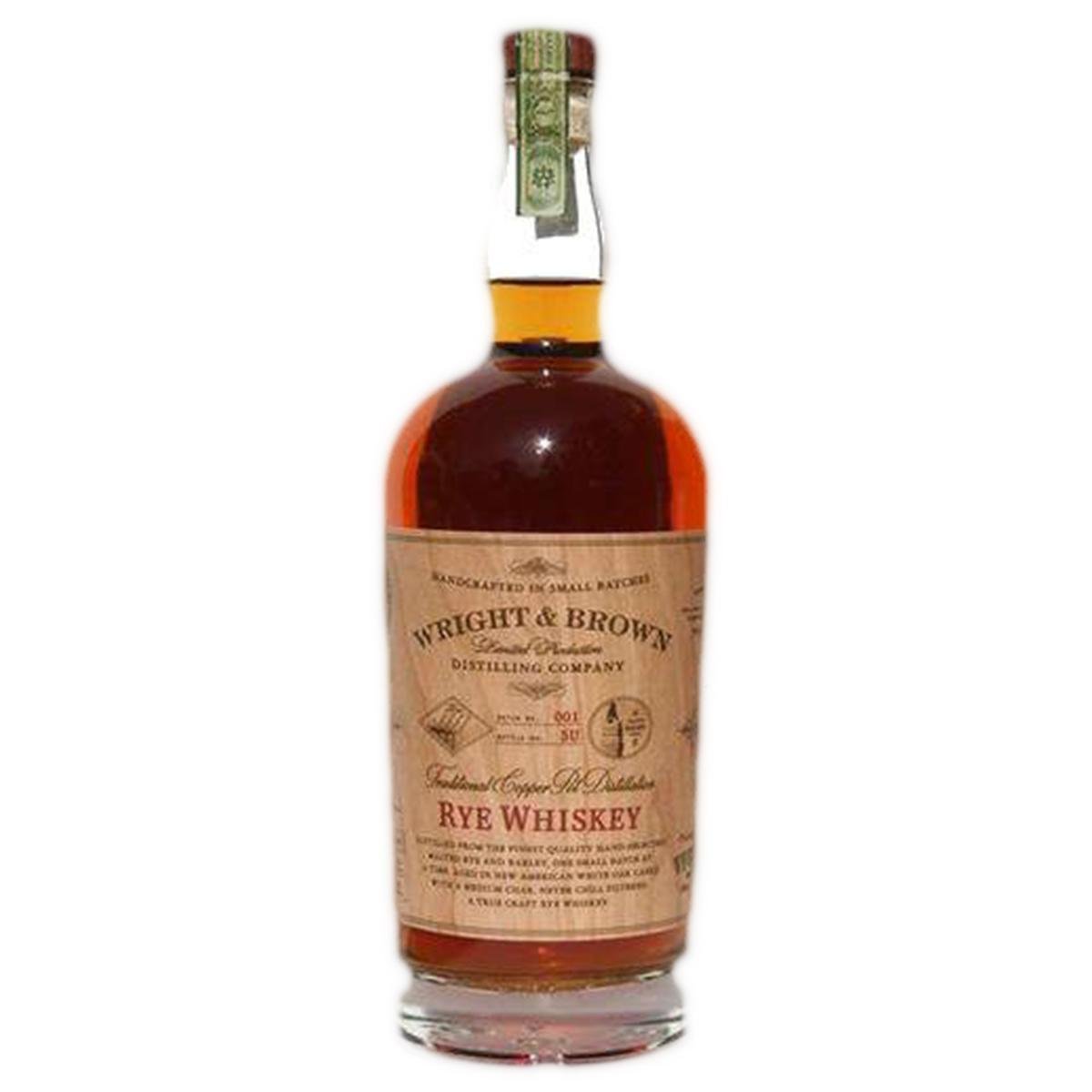 Wright & Brown - Rye Whiskey - The Epicurean Trader
