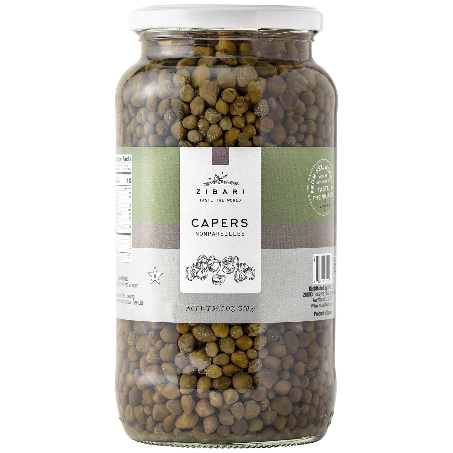 Zibari Foods - Caperberries (950G) - The Epicurean Trader